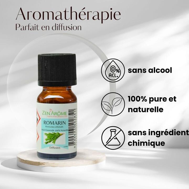 Produktbild Zen Arôme Raumduft Duftöl ätherisches Rosmarin Aromaöl No.47
