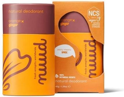 Actual product image Nuud Natural Vegan Deodorant Orange X Ginger Stick (Stick)