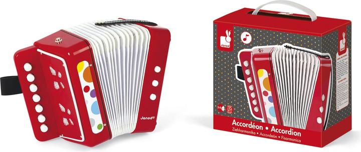 Produktbild Janod Confetti Akkordeon (Deutsch, Spanisch, Französisch, Niederländisch, Italienisch, Englisch)