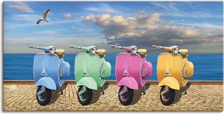 Produktbild Artland Vespa-Roller in bunten Farben T6ID (60 x 30 cm)