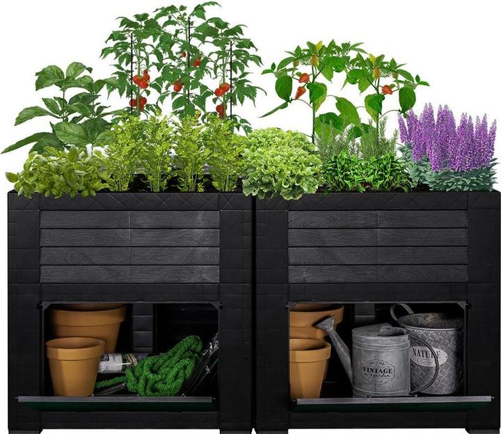 Produktbild Weber Home Hochbeet mit Staufächern