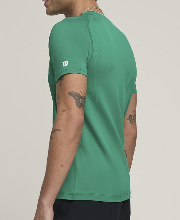 Image du produit Wilson Team Seamless Crew Courtside Hommes Vert (S)