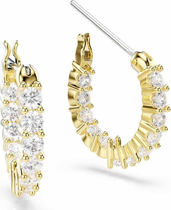Image du produit Swarovski Matrix Vittore Kreolen Rundschliff Weiss Goldlegierungsschicht
