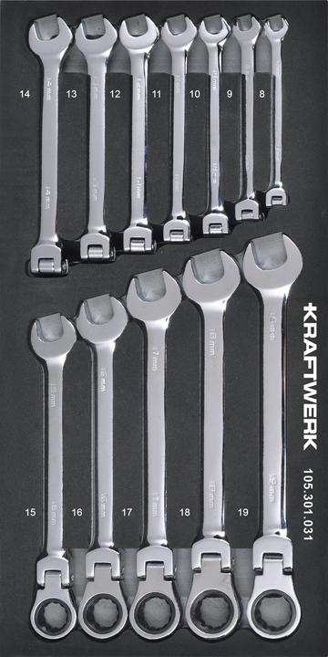 Kraftwerk Gelenk-Ring-Ratschen Satz Einlage (S-Einlage)
