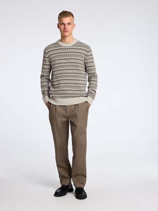 Actual product image Selected Homme Patterned jumper with round neckline (M)