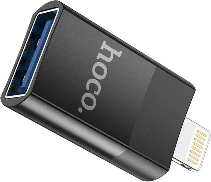 Produktbild Hoco - OTG Adapter (UA17) - Lightning to USB-A, Plug & Play - Black (USB-A, Lightning)