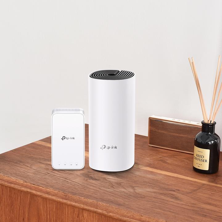 Produktbild TP-Link Deco M3 WLAN Mesh (AC1200) mit Wand-Plug-Extender 2er Set
