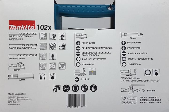 Produktbild Makita Bit Bohrer Set (1, 1.5, 2, 2.5, 3, 3.5, 4, 4.5, 5, 5.5, 6, 6.5, 7 mm)