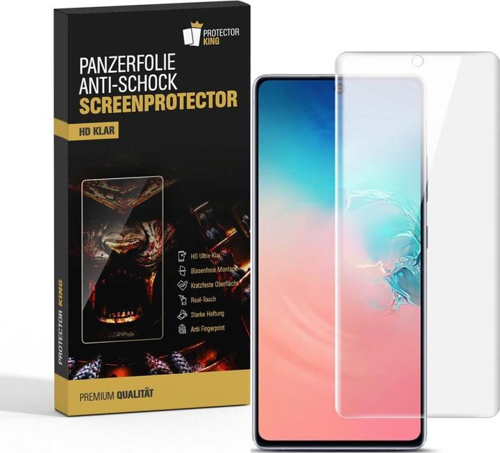 Produktbild Protectorking 2x Panzerfolie Anti-Shock HD Klar (2 Stück, Samsung Galaxy S10 Lite)