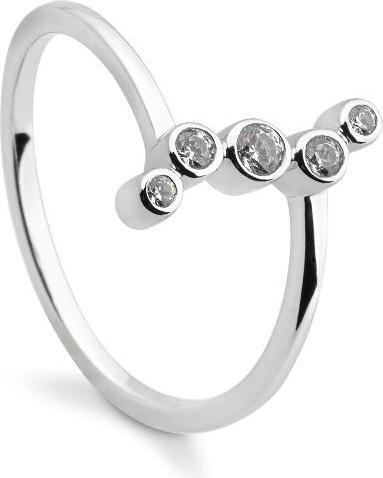 Breuning RING - BRILL. 0,155 Ct. H/si (48, 585/14 K Gold)