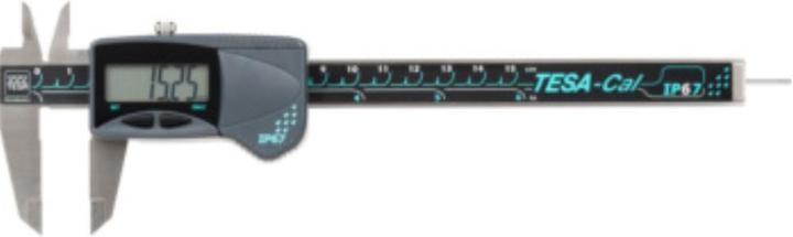 Actual product image Tesa Technology CAL Digital Caliper IP 67 Measuring range 0-150 mm round (4 cm)