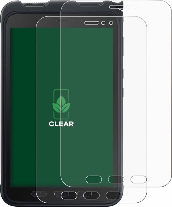Produktbild ScreenLeaf Schutzfolie nachhaltiger Displayschutz Displayschutzfolie Folie Klar Transparent (2 Stück, Galaxy Tab Active 3)