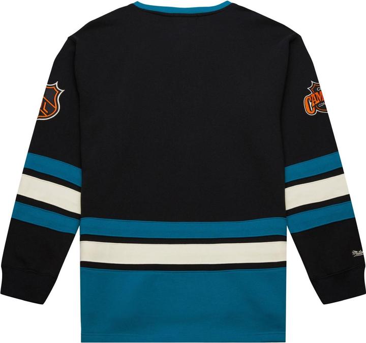 Actual product image Mitchell & Ness M&N San Jose Sharks NHL Lace-Up Heritage Hoody - S (S)