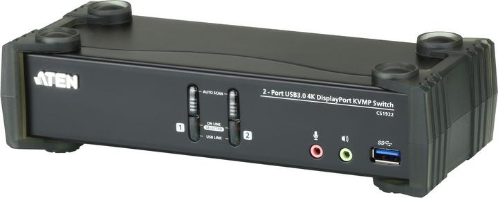 Aten CS1922 2-Port USB 3.1 Gen 1 4K DisplayPort 1.2 KVM