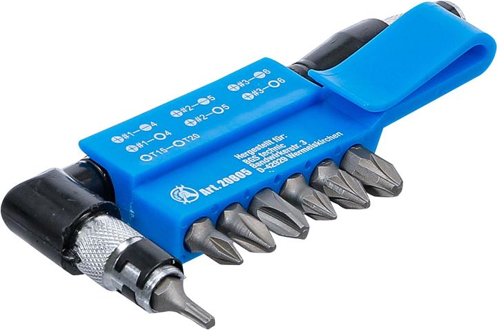 Image du produit BGS Porte-embouts angulaire avec 7 embouts doubles 6,3 mm (1/4") 8 pièces (6,3 mm)