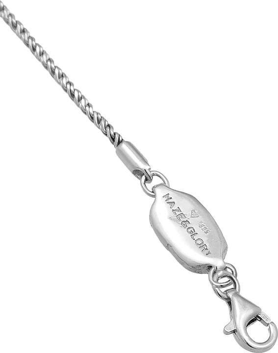 Immagine prodotto Haze & Glory Armband Herren Kordelkette - Paradise 925 Silber oxidiert (18 cm, Argento 925)