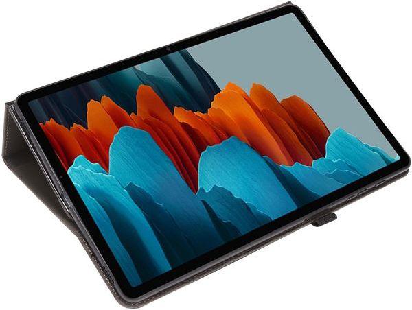 Actual product image MU Classic Dual Fold Crazy Horse Leather Case Cover (Galaxy Tab S7)