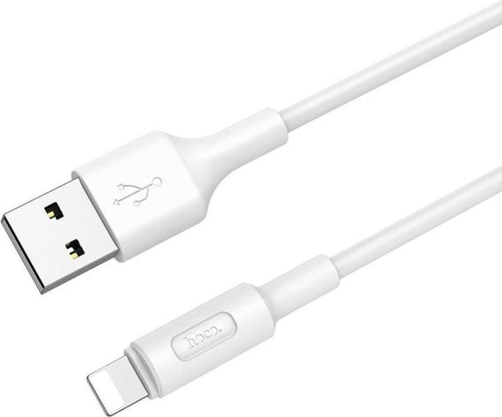 Image du produit Hoco Cable cable USB A to Lightning 2A X25 1 m white (1 m)