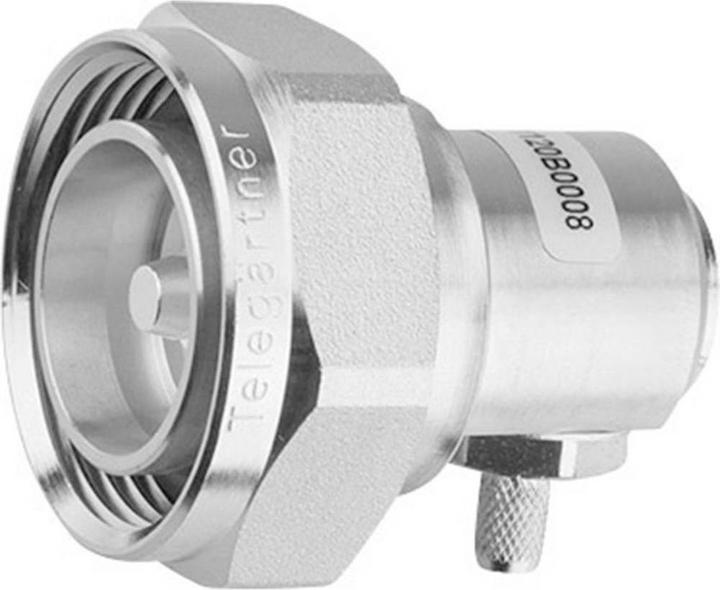 Actual product image Telegärtner 7-16 DIN connector plug, angled 50 Ohm J01120C0010 1 pc.