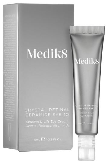 Actual product image Medik8 Crystal Retinal Ceramide 10 Eye Cream Anti-Ageing Anti-Wrinkle Night Eye Cream 15ml (Eye Care Cream, 15 ml, Night)