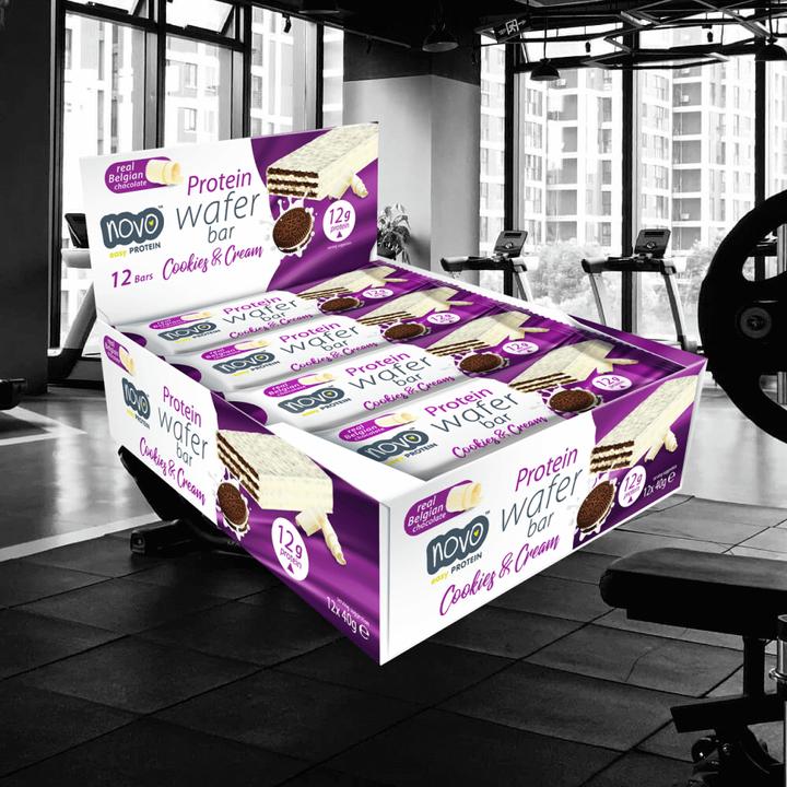 Actual product image Novo Protein Wafer Bar (Cookies & Cream, 1 pcs., 605 g)