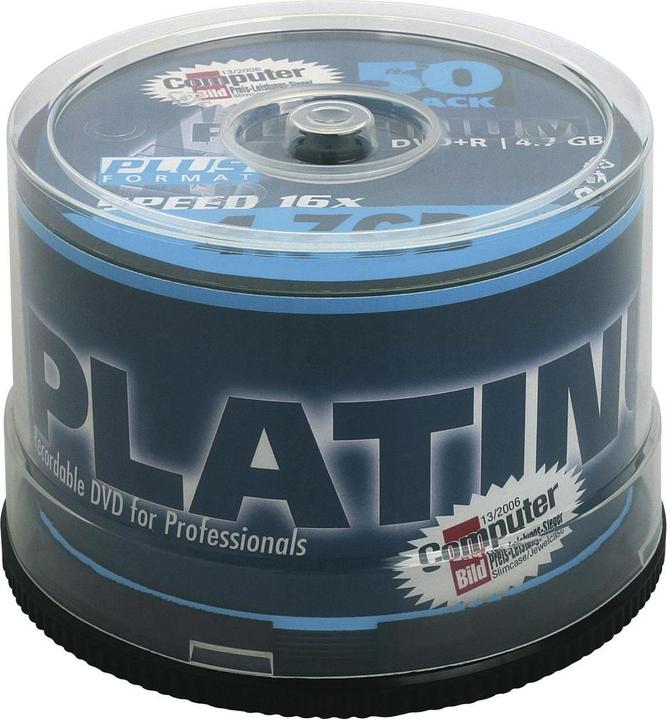 Produktbild Platinum DVD+R 4,7GB PLAINKUM 16x Sp 50 (50 x)