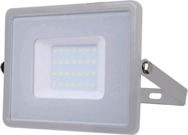 Produktbild V-TAC VT30G 30W LED FlutlichtScheinwerfer SMD SAMSUNG Chip Grau Gehäuse 6400K (2400 lm, IP65)