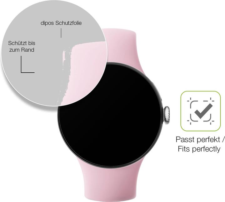 Immagine prodotto Dipos Pellicola protettiva opaca full cover per Google Pixel Watch 3 45 mm