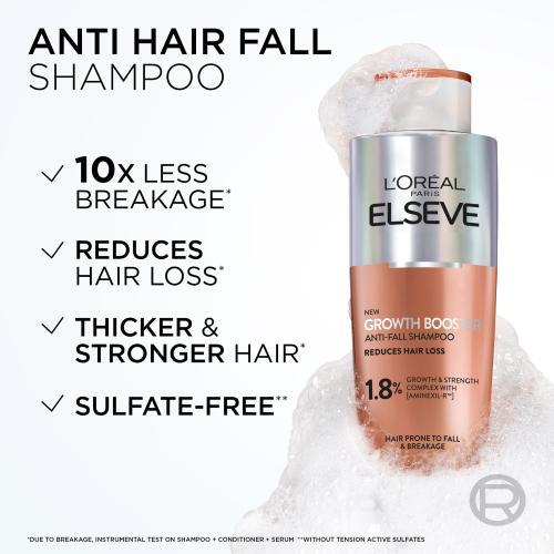 Actual product image L'Oréal Paris Elseve Growth Booster Anti-Fall Shampoo (200 ml, Liquid shampoo)