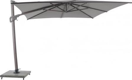 Image du produit Les Jardins Parasol excentré 3x3 SKAAL Aluminium et toile Sunbrella gris clair PES3030 (3 m)