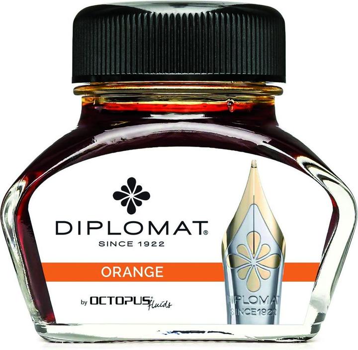 Produktbild Diplomat Tinte Diplo Octopus 30 ml oranges Glas (Tintenfass, Orange)