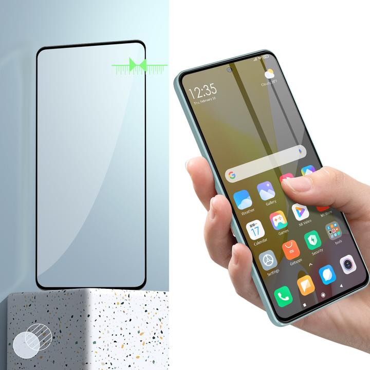 Produktbild Avizar 9H Härtegrad Glas-Displayschutzfolie (1 Stück, Xiaomi 12 Lite)
