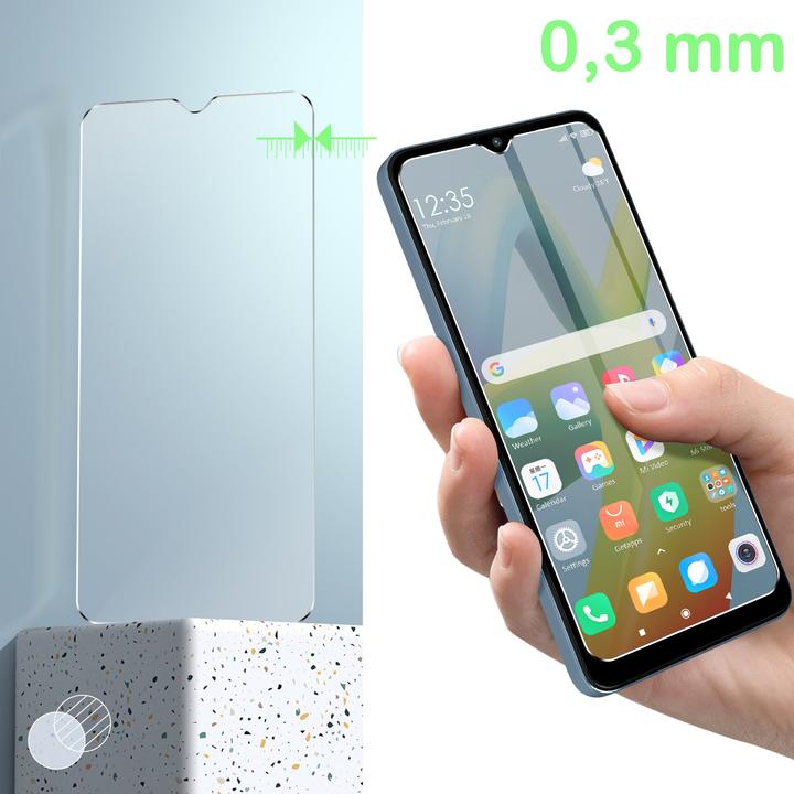Image du produit Avizar Film de protection d'écran en verre de dureté 9H (1 pièce(s), Xiaomi Redmi A2, KXD A1)