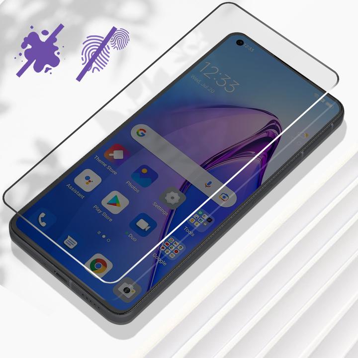 Produktbild Avizar 9H Härtegrad Glas-Displayschutzfolie (1 Stück, Oppo Reno 8)