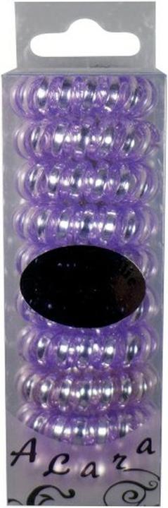 Immagine prodotto A&A cravatta per capelli viola, pastello metallico, 10 pezzi di cavo telefonico (Elastico per capelli)
