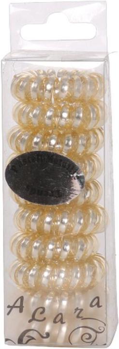 A&A Haargummi gold, Pastell-Metallic, 10er Telefonkabel (Haargummi)