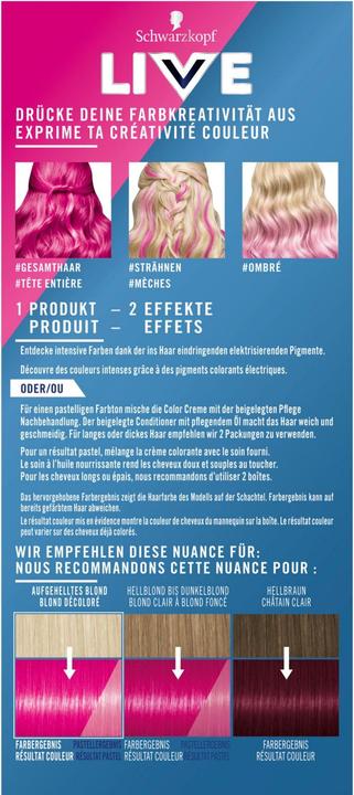 Image du produit Schwarzkopf Live Ultra Brights (93 Shocking Pink)