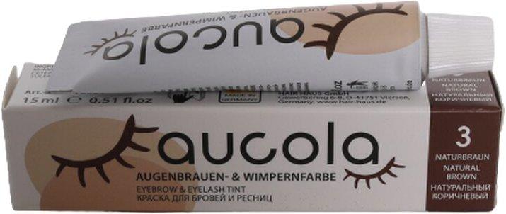 Aucola Augenbrauen- & Wimpernfarbe 3 naturbraun 15ml
