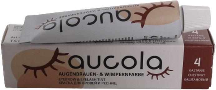 Aucola Augenbrauen- & Wimpernfarbe 4 kastanie 15ml