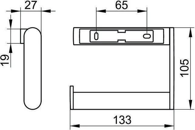 Produktbild Keuco Toilettenpapierhalter Plan 14962070000 Edelstahl