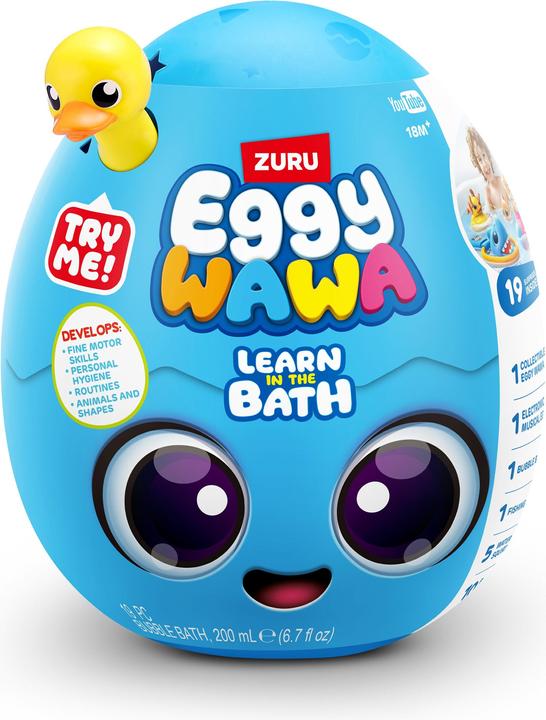 Actual product image Zuru Eggywawa bath time surprise blue