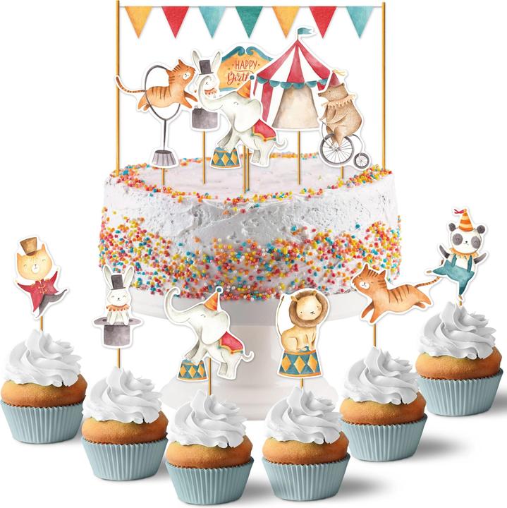 Image du produit Papierdrachen Bâtons pour gâteaux (Anniversaire) - Cirque - Set 3