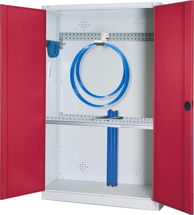 C+P Modul-Sportgeräteschrank mit Grundausstattung (HxBxT: 195x120x50 cm, mit Vollblech-Flügeltüren)