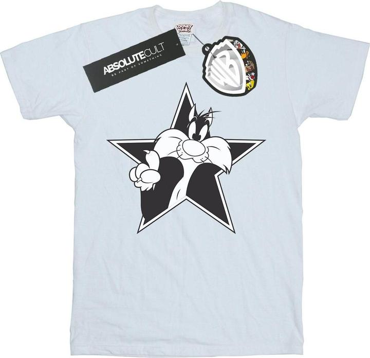Looney Tunes Sylvester Mono Star TShirt (S)