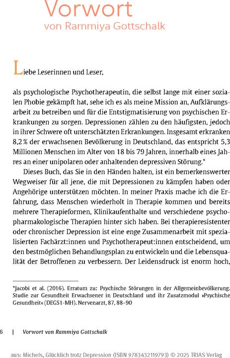 Actual product image Michels:Glücklich trotz Depression (German, Ulrike Michels, 2025)