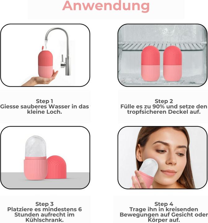 Image du produit Vanessa Beauty Ice Face Roller Rose