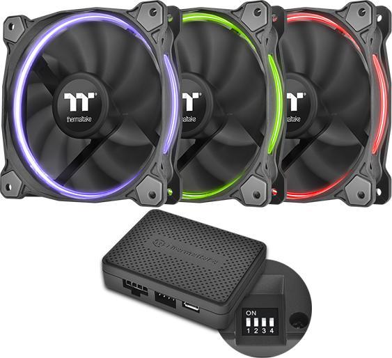 Produktbild Thermaltake Riing 14 RGB LED-Lüfter TT Premium Edition - 3er Set (140 mm, 3 x)