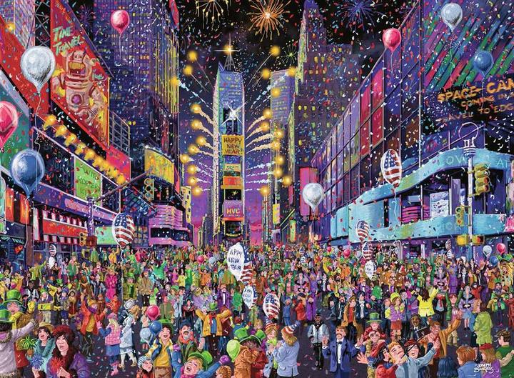 Actual product image Ravensburger New Years in Times Square Jigsaw Puzzle 500 pc(s) City (500 pieces)