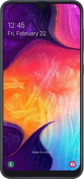 Image du produit Samsung Galaxy A50 EU (128 Go, Noir, 6.40", Double SIM + SD, 25 Mpx, 4G)