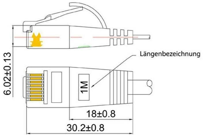Immagine prodotto Wirewin Cavo di rete (UTP, CAT6, 0.25 m)